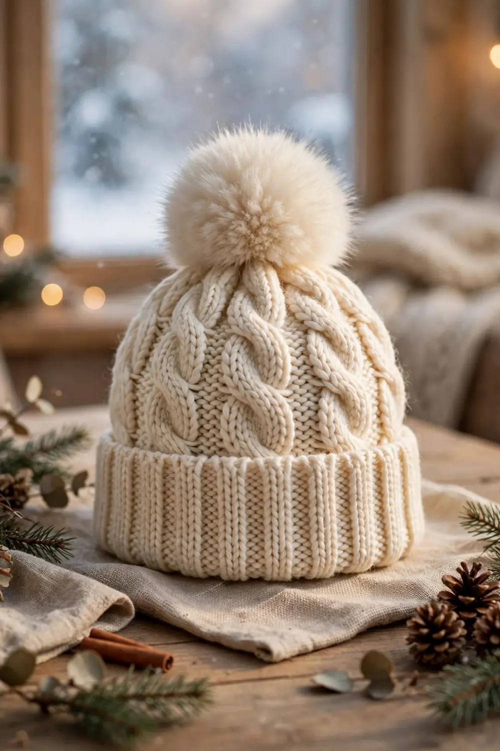 Cozy knit beanie