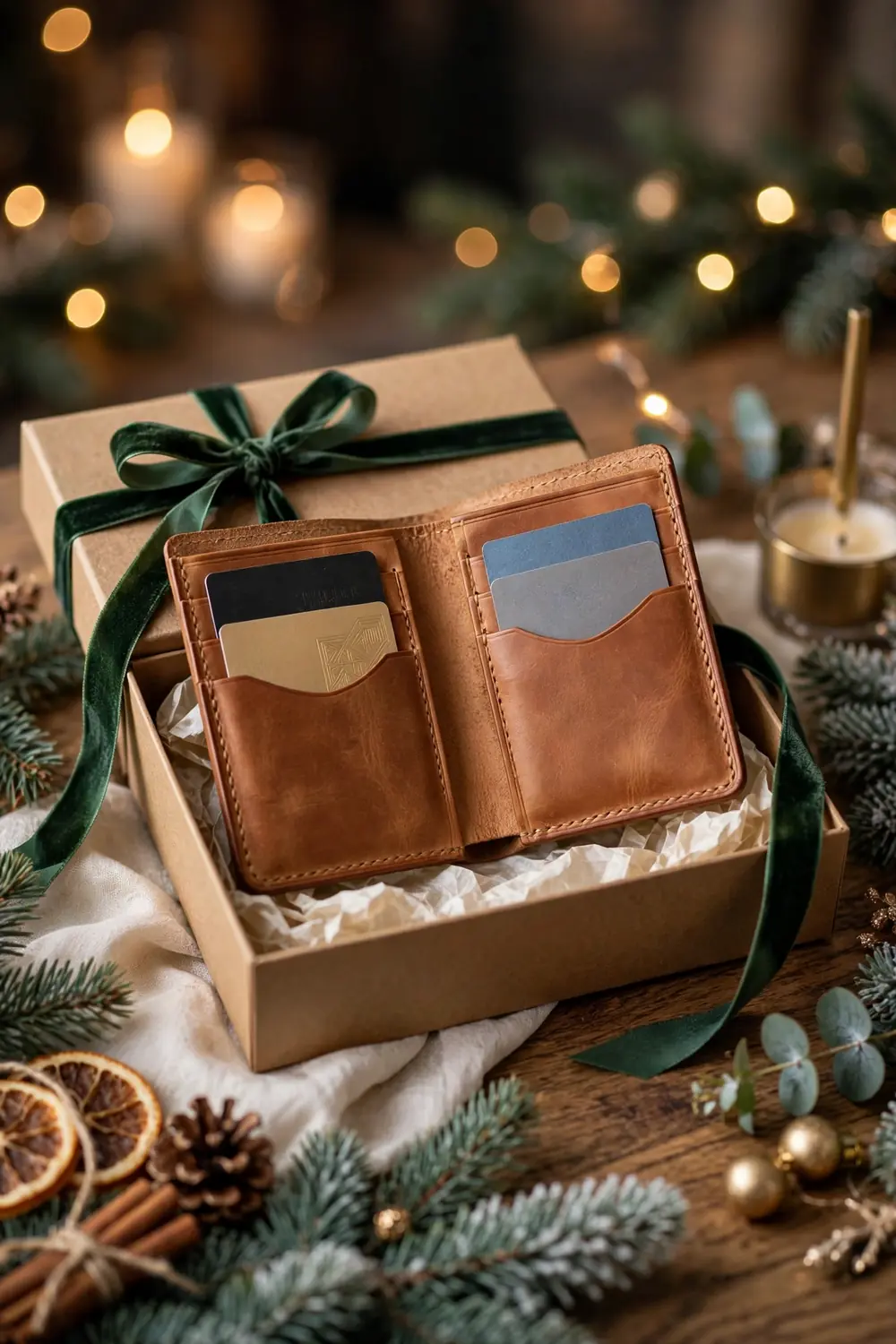 Leather card wallet