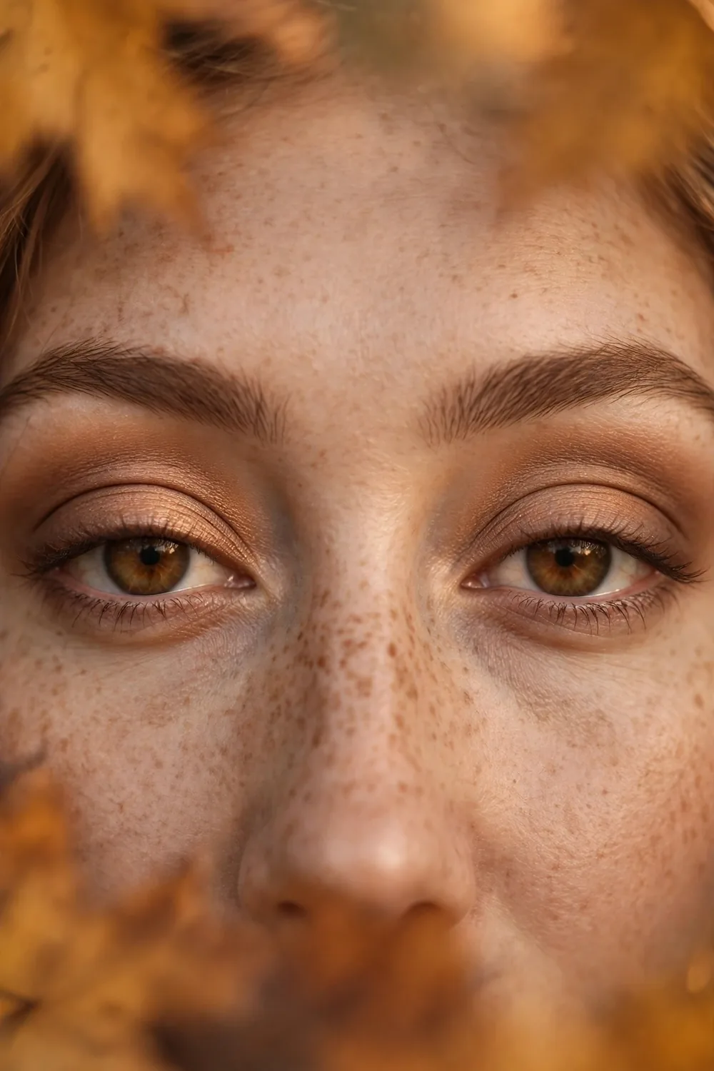 Warm neutral cut crease eye makeup with defined crease